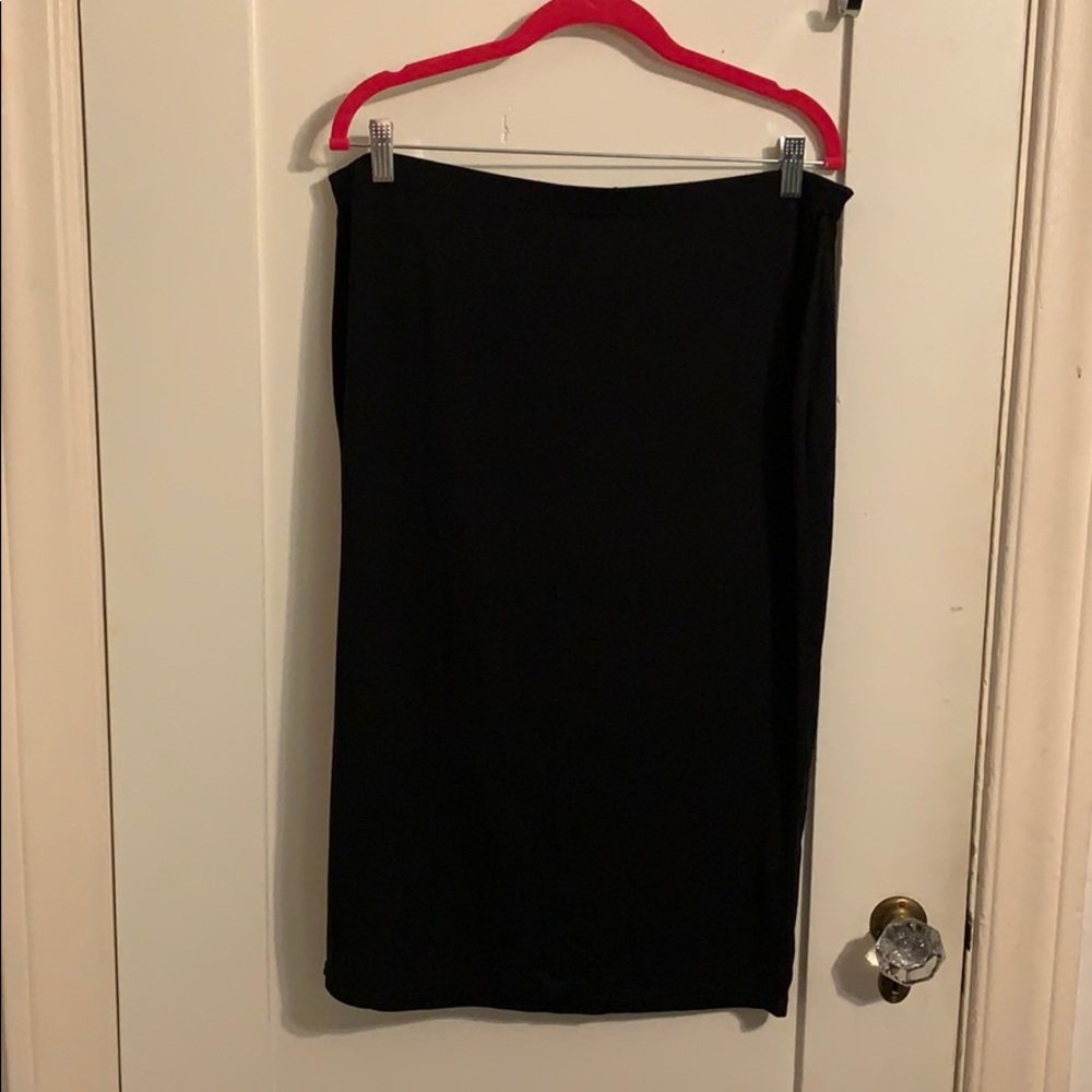 Boohoo black pencil skirt